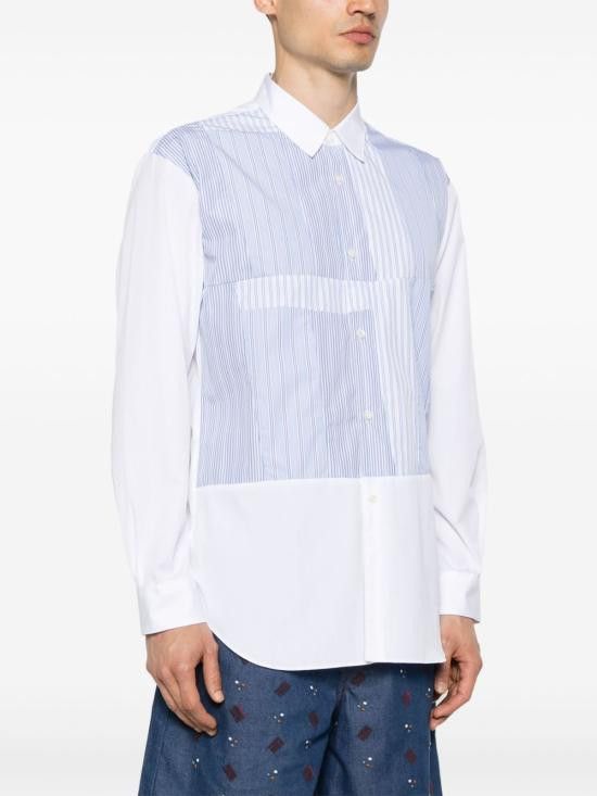 Comme des Garcons COMME DES GARCONS Men Long Tops FOB027 1WHITESTRIPE White Size US XL / EU 56 / 4 - 4 Thumbnail