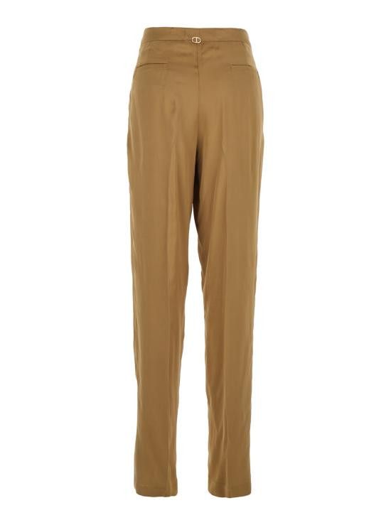 TWINSET TWINSET Women Straight Pants 251TT227312438 Beige Size 28" / US 6 / IT 42 - 2 Thumbnail