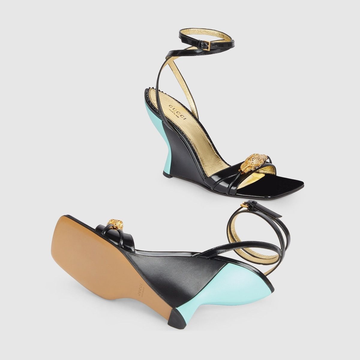 Gucci Women's high heel sandal with hardware Size US 7 / IT 37 - 6 Thumbnail