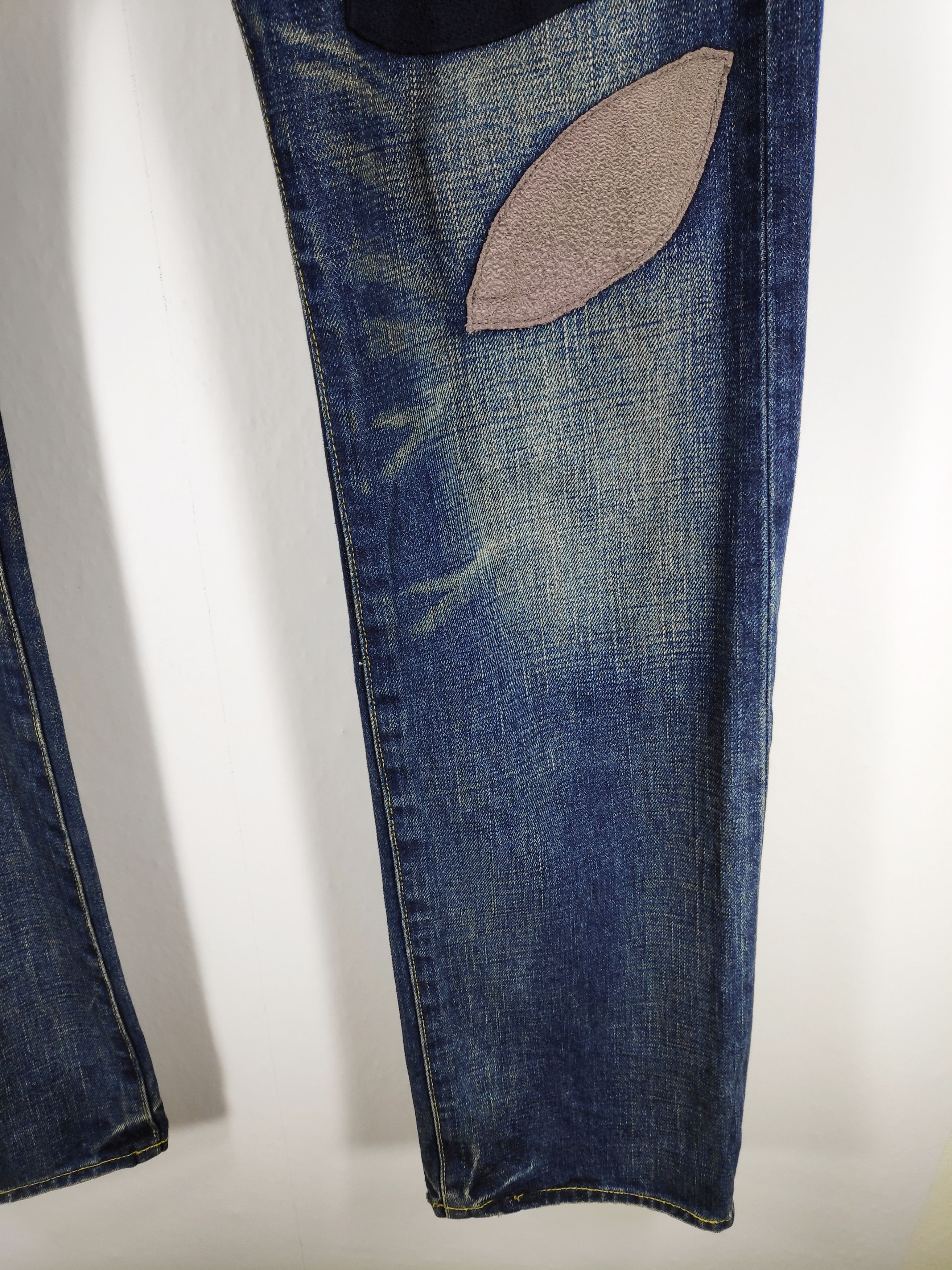 If Six Was Nine Takeo Kikuchi Faded Denim Patchwork Boro Denim Size US 32 / EU 48 - 11 Thumbnail