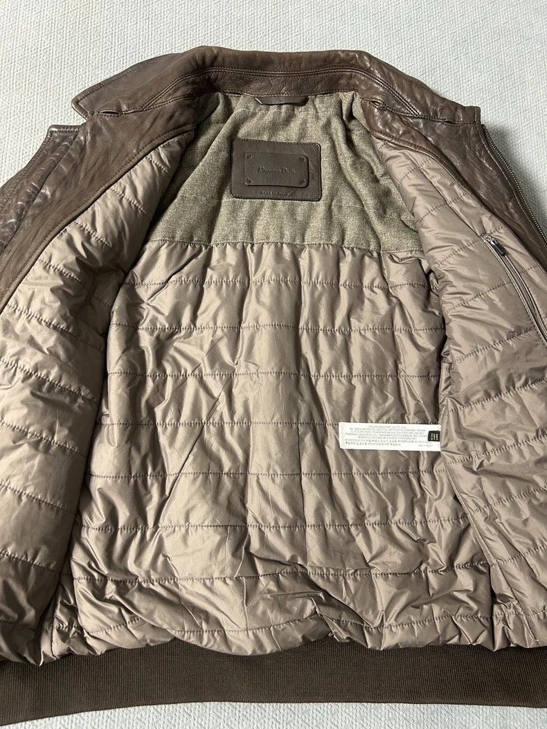 Massimo Osti Massimo Dutti Men's Sheepskin Leather Flight Jacket-yf Size US L / EU 52-54 / 3 - 4 Thumbnail