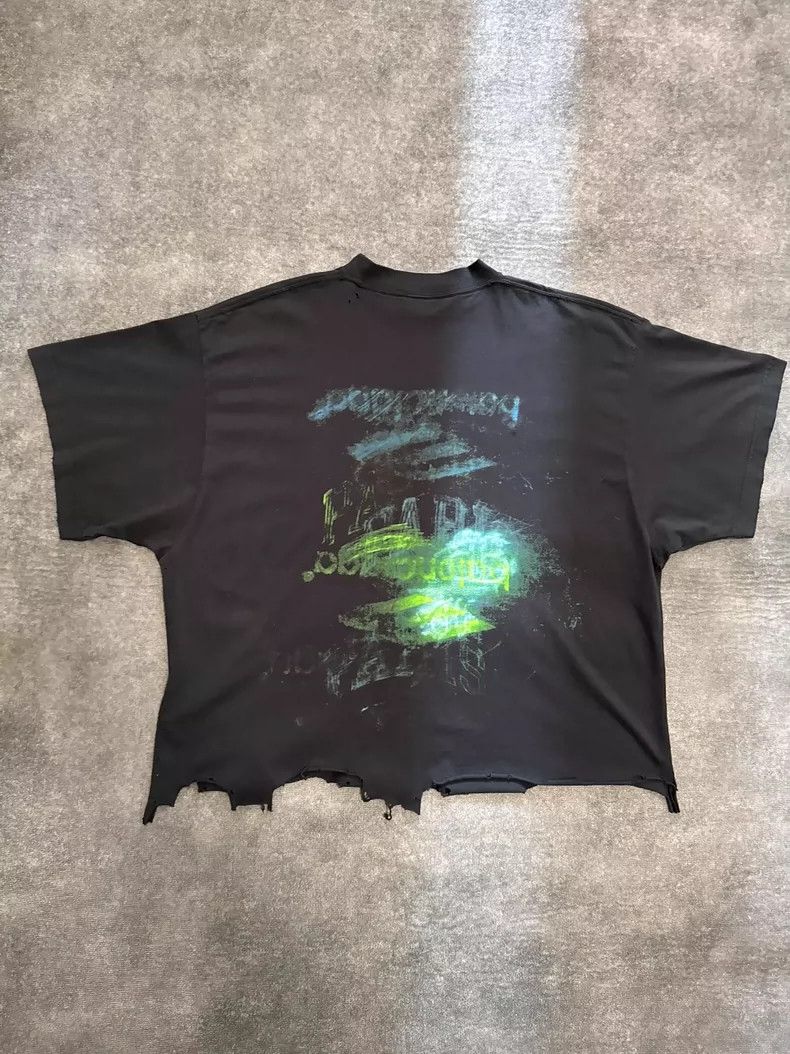 Balenciaga Balenciaga Irregular Logo Short Sleeve Shirt-yf Size US S / EU 44-46 / 1 - 2 Thumbnail