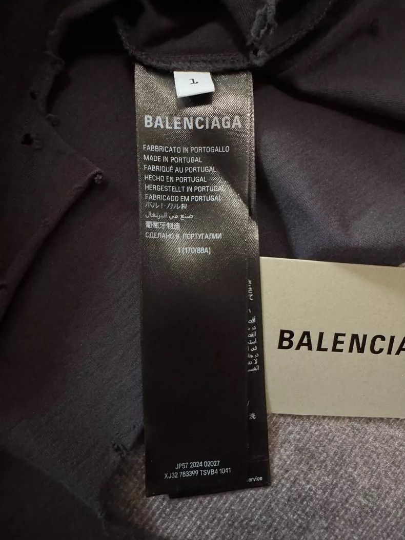 Balenciaga Balenciaga Irregular Logo Short Sleeve Shirt-yf Size US S / EU 44-46 / 1 - 4 Thumbnail