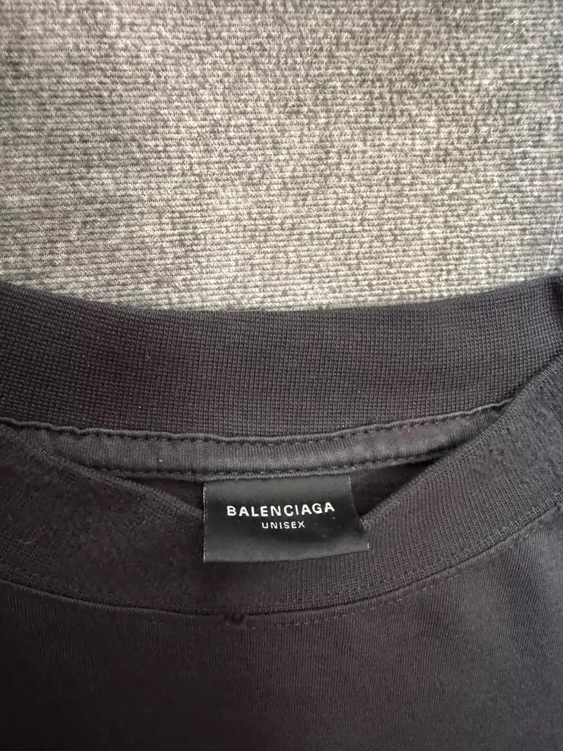Balenciaga Balenciaga Irregular Logo Short Sleeve Shirt-yf Size US S / EU 44-46 / 1 - 3 Thumbnail