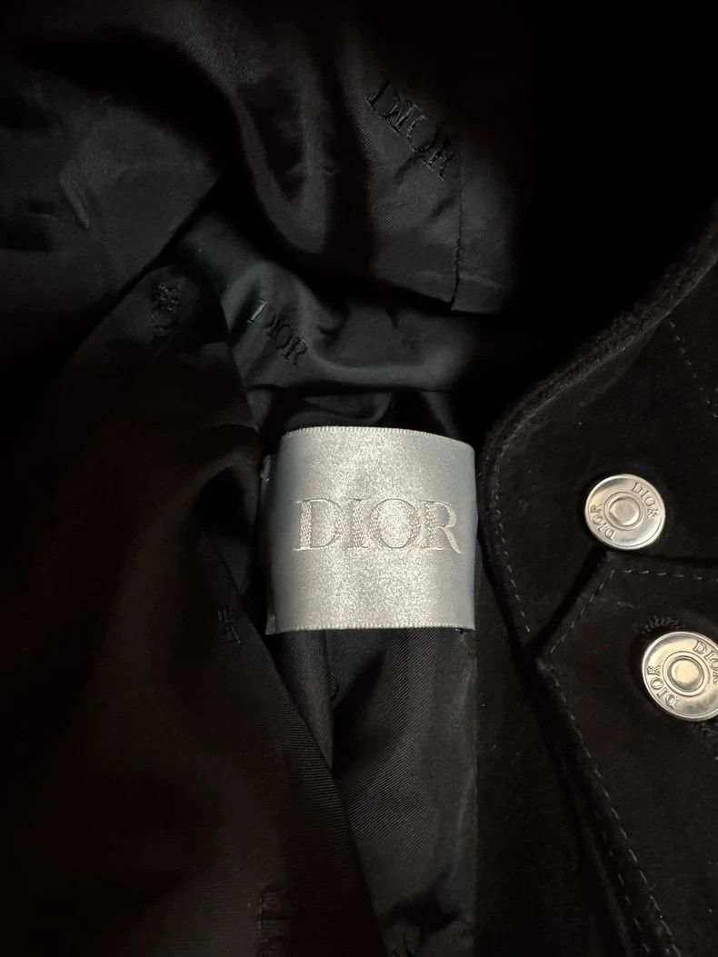 Dior DIOR Black Leather Short Jacket With Collar-yf Size US L / EU 52-54 / 3 - 3 Thumbnail