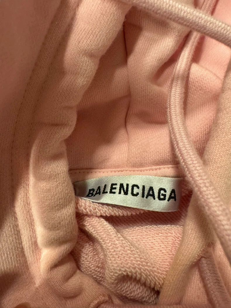 Balenciaga Balenciaga Crew Pink Logo Hoodie Size S-yf Size US S / EU 44-46 / 1 - 3 Thumbnail