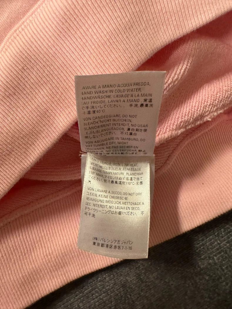 Balenciaga Balenciaga Crew Pink Logo Hoodie Size S-yf Size US S / EU 44-46 / 1 - 5 Thumbnail
