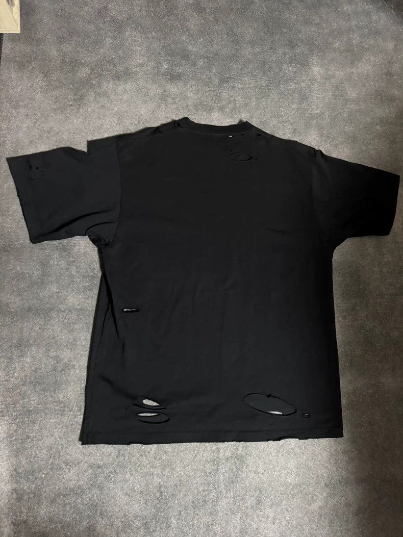 Balenciaga Balenciaga Logo Distressed Short Sleeve Shirt-yf Size US XS / EU 42 / 0 - 2 Thumbnail