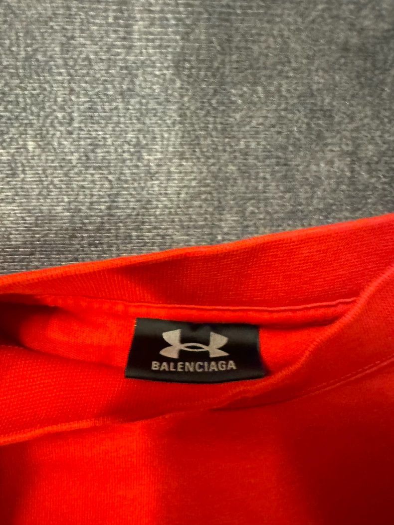 Balenciaga Balenciaga Under Armour Red Short Sleeve Tee-yf Size US S / EU 44-46 / 1 - 3 Thumbnail