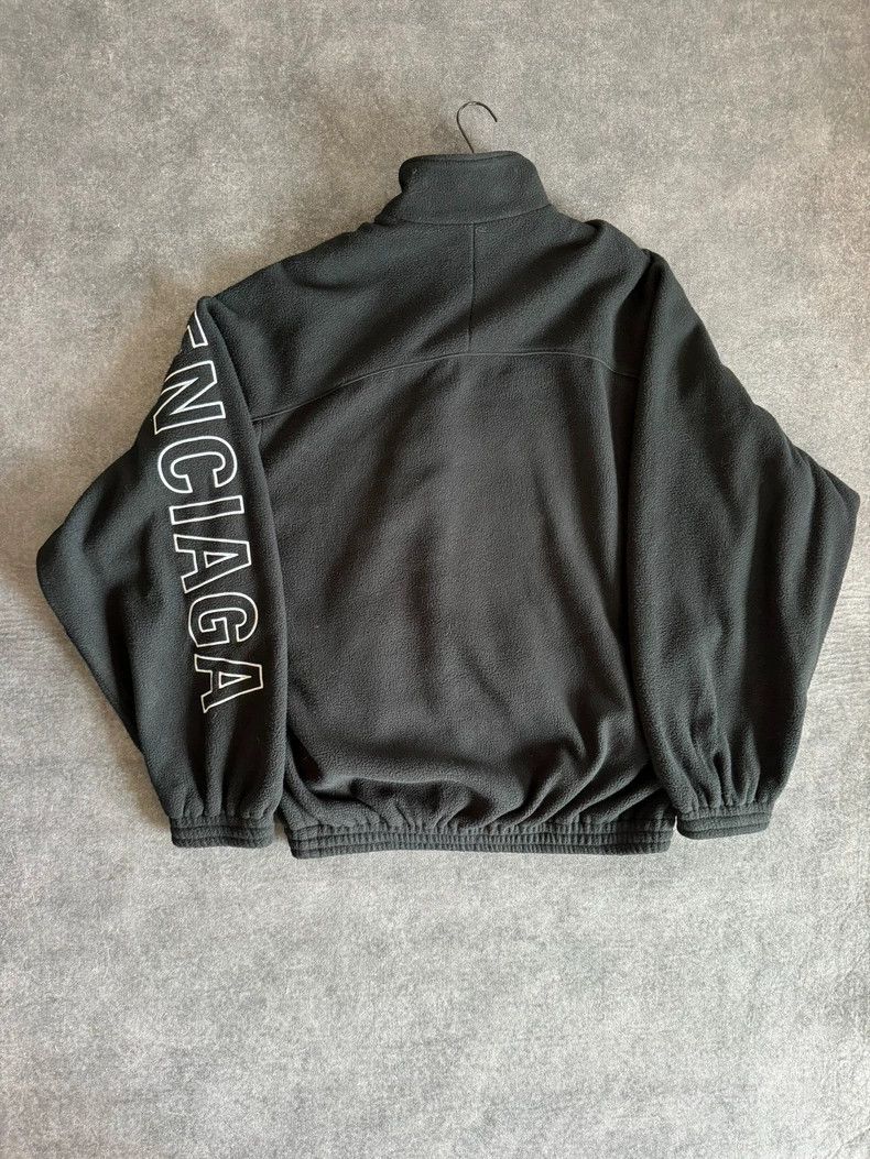 Balenciaga Balenciaga Fleece Jacket with Logo-yf Size US XL / EU 56 / 4 - 2 Thumbnail