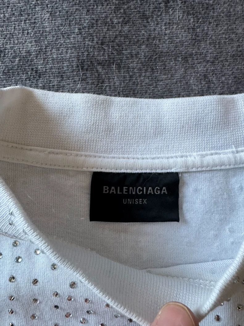 Balenciaga Balenciaga Short Sleeve Shirt with Rhinestones-yf Size US M / EU 48-50 / 2 - 3 Thumbnail