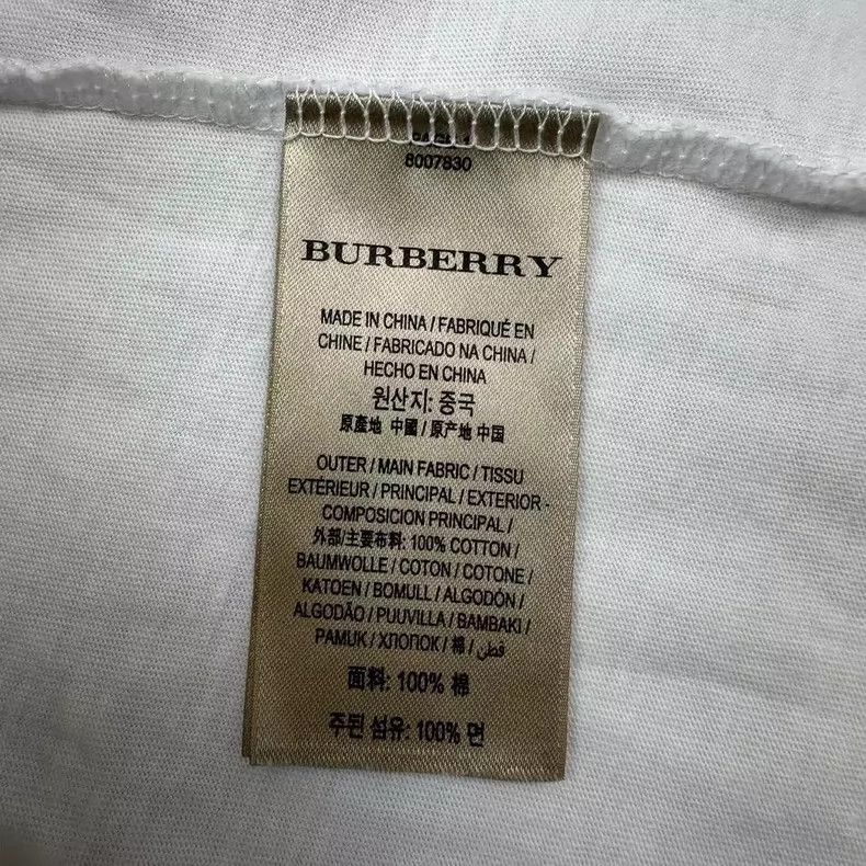 Burberry Burberry Embroidered Logo Short Sleeve T-shirt-yf Size US XL / EU 56 / 4 - 5 Thumbnail