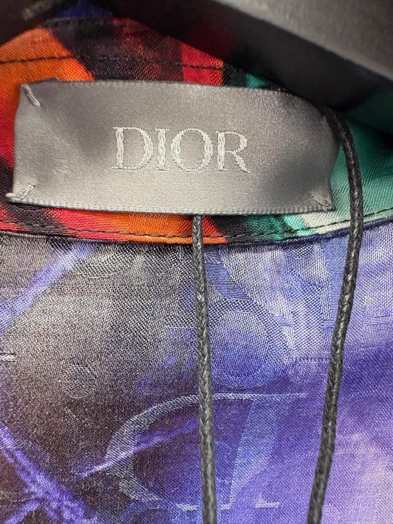 Dior Dior Kenny Short Sleeve Silk Printed Shirt-yf Size US M / EU 48-50 / 2 - 6 Thumbnail