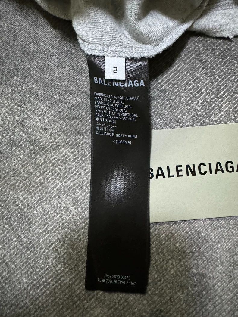 Balenciaga Be Kind Balenciaga Gray Vintage T-Shirt-yf Size US M / EU 48-50 / 2 - 4 Thumbnail