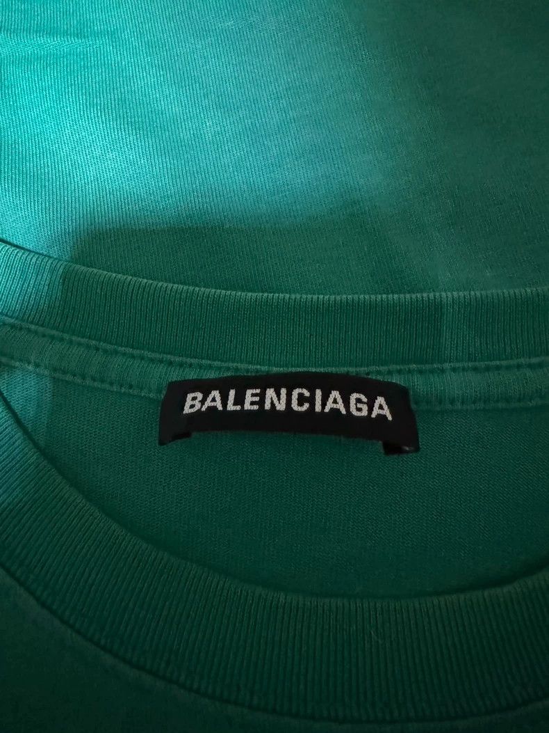 Balenciaga Balenciaga Lake Green Short Sleeve T-Shirt-yf Size US L / EU 52-54 / 3 - 3 Thumbnail