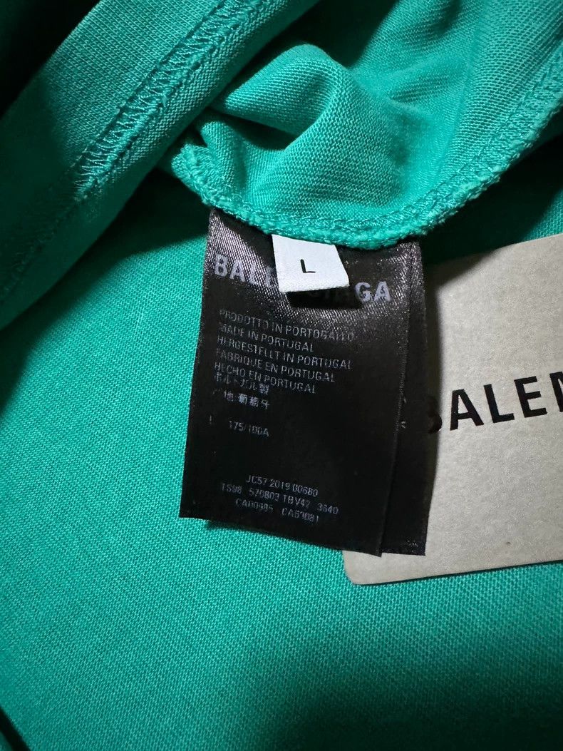 Balenciaga Balenciaga Lake Green Short Sleeve T-Shirt-yf Size US L / EU 52-54 / 3 - 4 Thumbnail