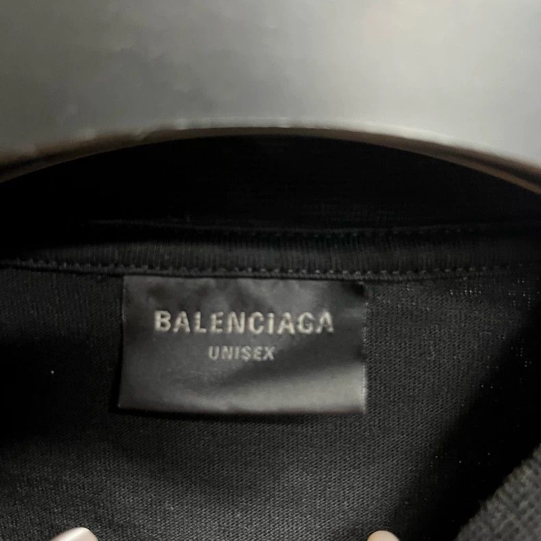 Balenciaga Balenciaga Black Logo Short Sleeve T-Shirt-yf Size US XXS / EU 40 - 2 Thumbnail