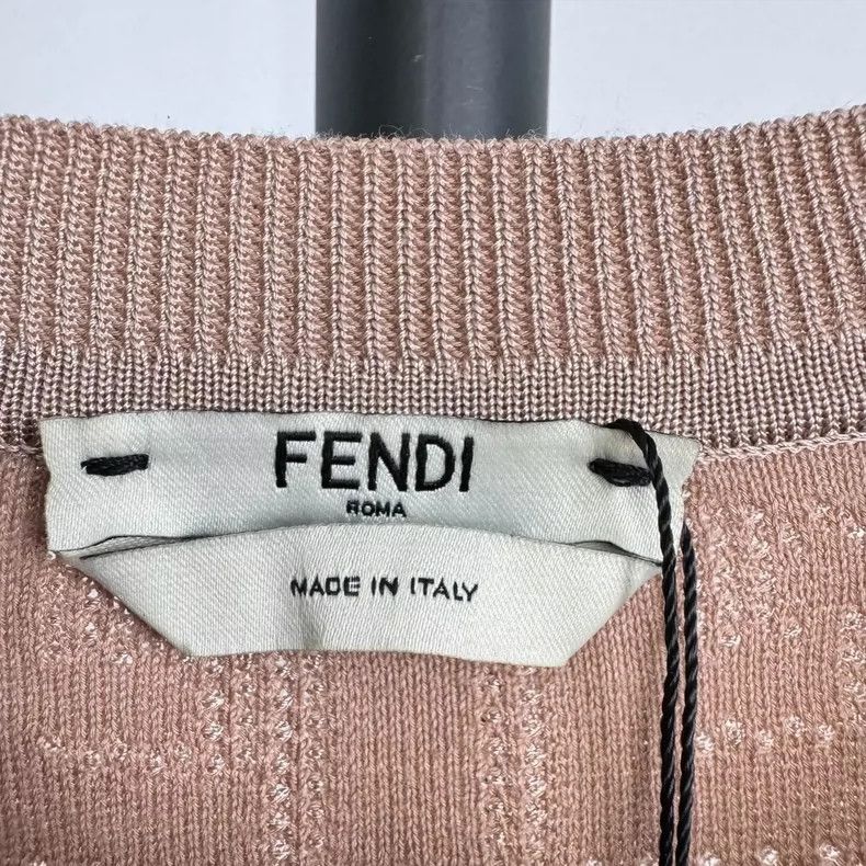 Fendi Fendi Pink Double F Knit Short Sleeve-yf Size US S / EU 44-46 / 1 - 3 Thumbnail