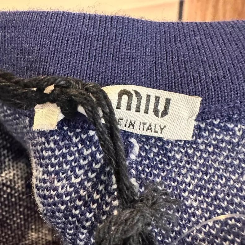 Miu Miu MiuMiu Star Pattern Knit Shorts Size 38 40-yf Size US 38 / EU 54 - 4 Thumbnail