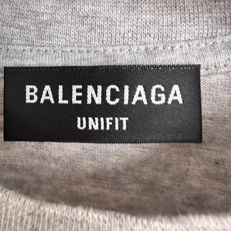 Balenciaga Balenciaga Gray Embroidered Logo Short Sleeve T-Shirt-yf Size US M / EU 48-50 / 2 - 3 Thumbnail