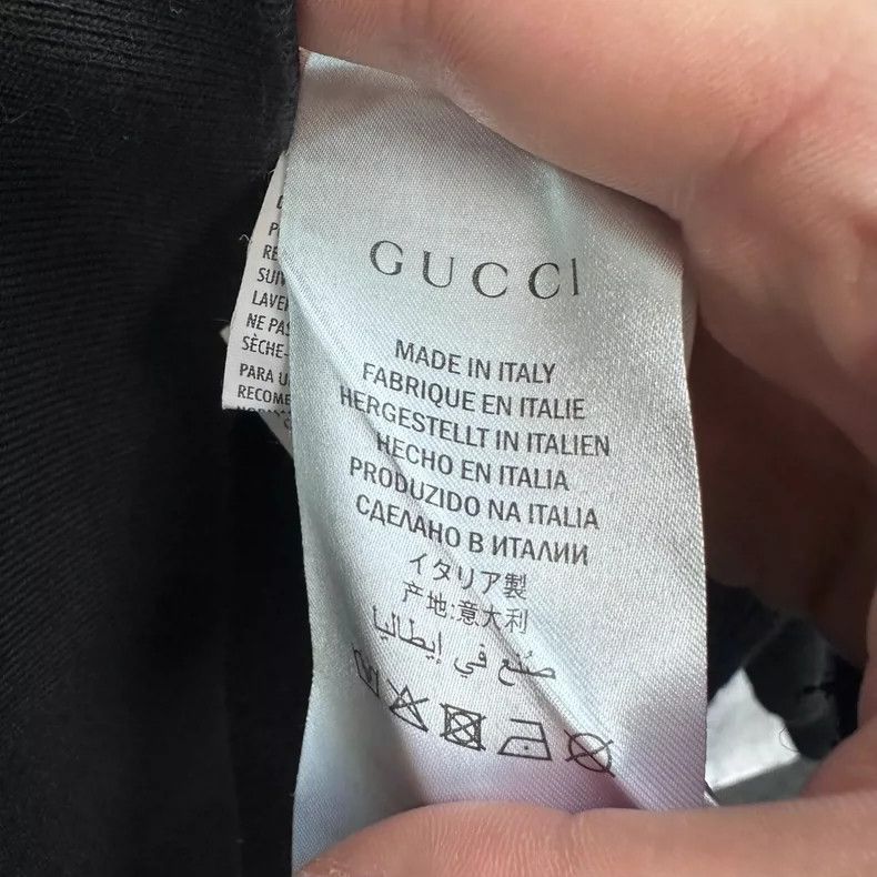 Gucci GUCCI Black Logo Print Hoodie Sweatshirt-yf Size US S / EU 44-46 / 1 - 5 Thumbnail