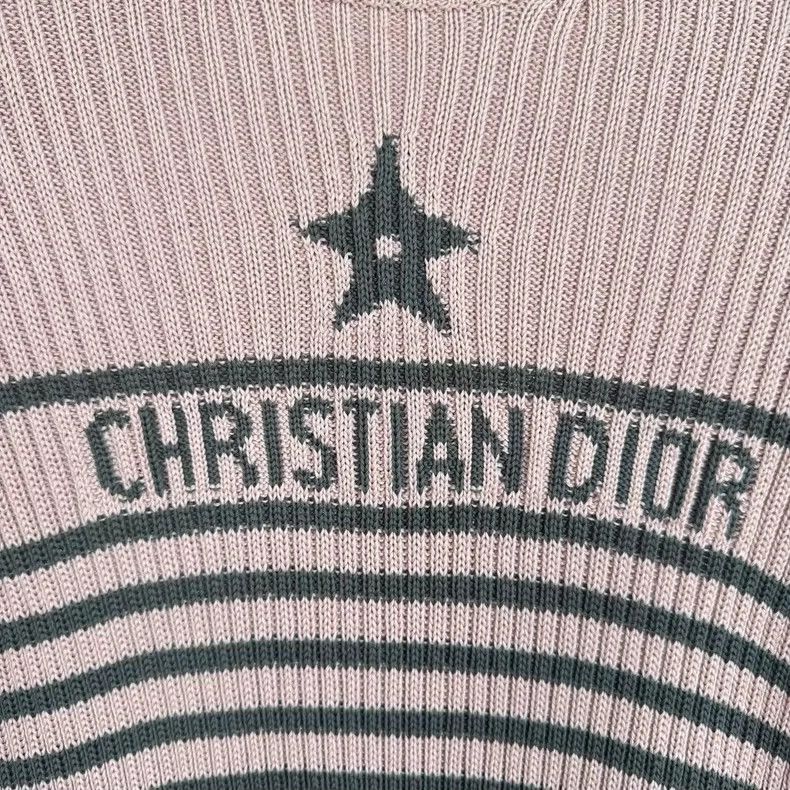 Dior Dior Pink Striped Short Sleeve Top-yf Size US M / EU 48-50 / 2 - 3 Thumbnail