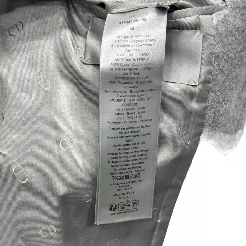 Dior Dior Long Coat with Sequin Collar-yf Size US L / EU 52-54 / 3 - 7 Thumbnail
