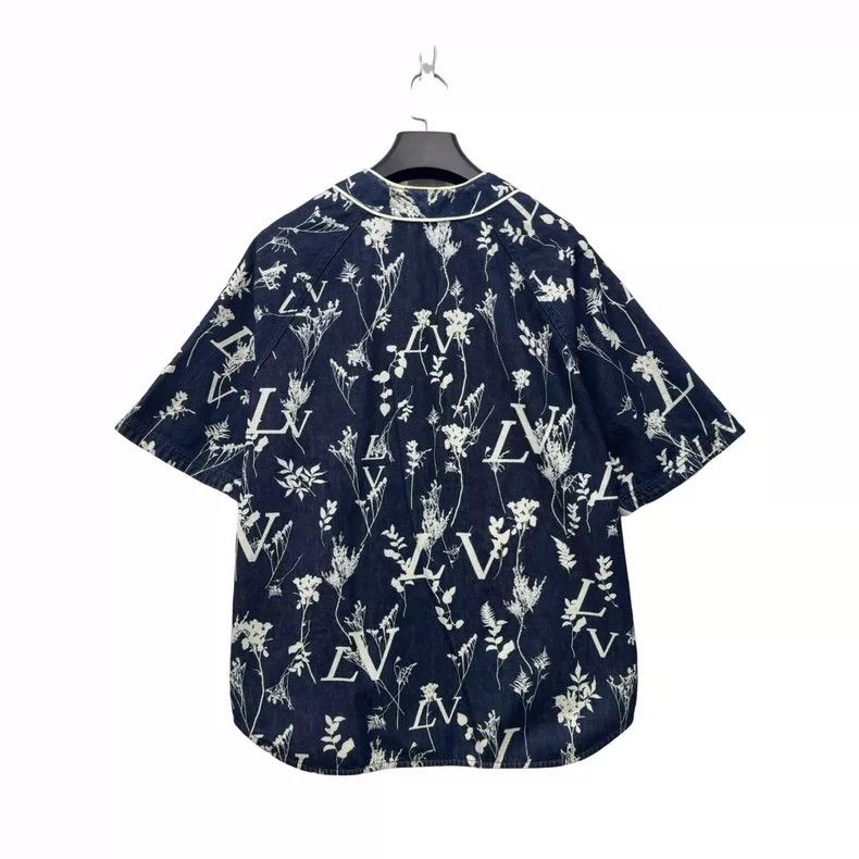Louis Vuitton Louis Vuitton Short Sleeve Denim Shirt-yf Size US XL / EU 56 / 4 - 2 Thumbnail