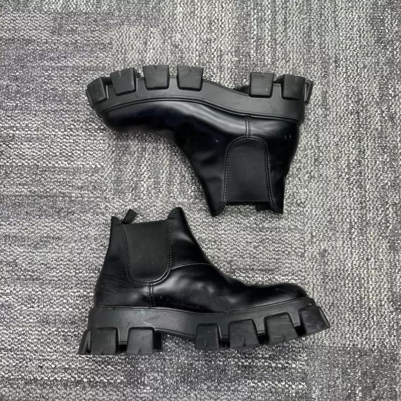 Prada PRADA Monolith Short Chelsea Boots 45 Size-yf Size US 11 / EU 44 - 5 Thumbnail