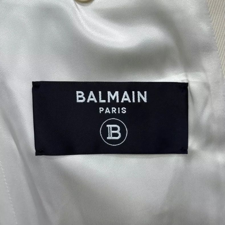 Balmain Balmain Wool Jacket with Silver Buttons-yf Size US L / EU 52-54 / 3 - 4 Thumbnail