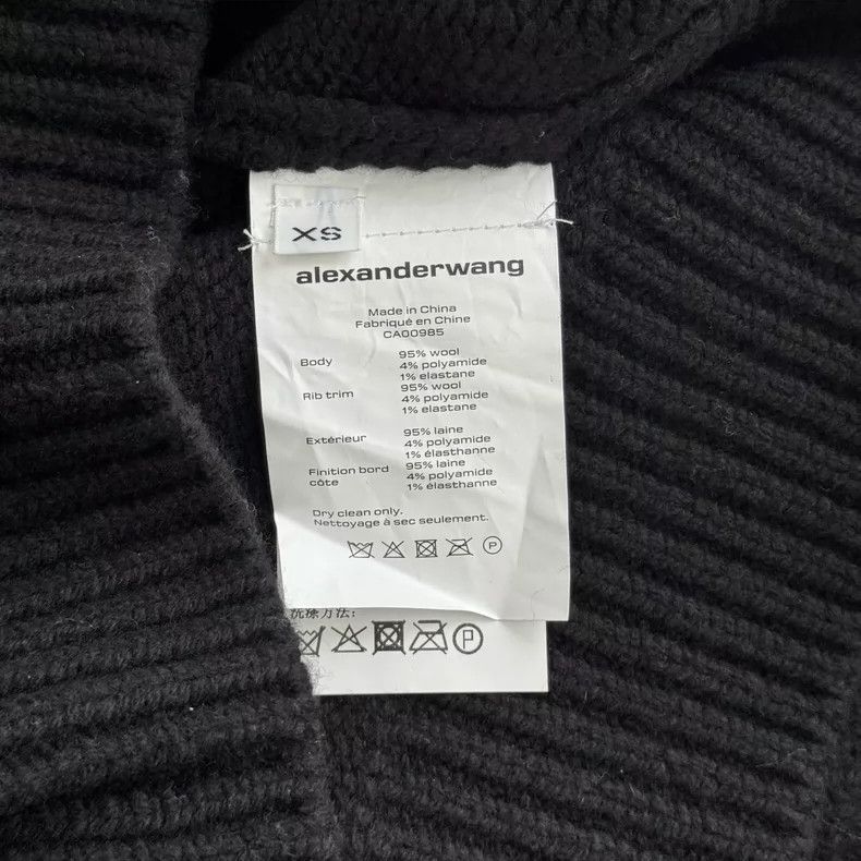 Alexander Wang Alexander Wang Black Oversized Sweater XS-yf Size US XS / EU 42 / 0 - 6 Thumbnail