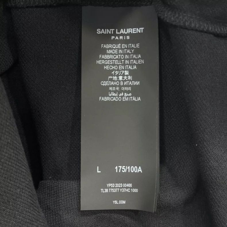 Saint Laurent Paris Saint Laurent Black Embroidered Polo Vest Size L-yf Size US L / EU 52-54 / 3 - 5 Thumbnail