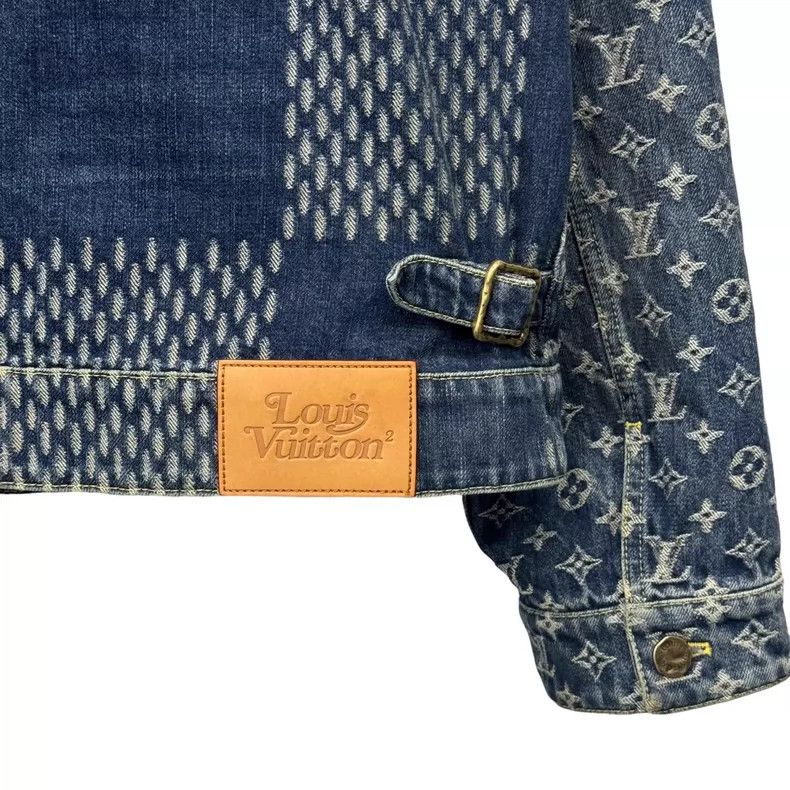 Louis Vuitton Louis Vuitton Nigo Blue Denim Jacket-yf Size US L / EU 52-54 / 3 - 4 Thumbnail