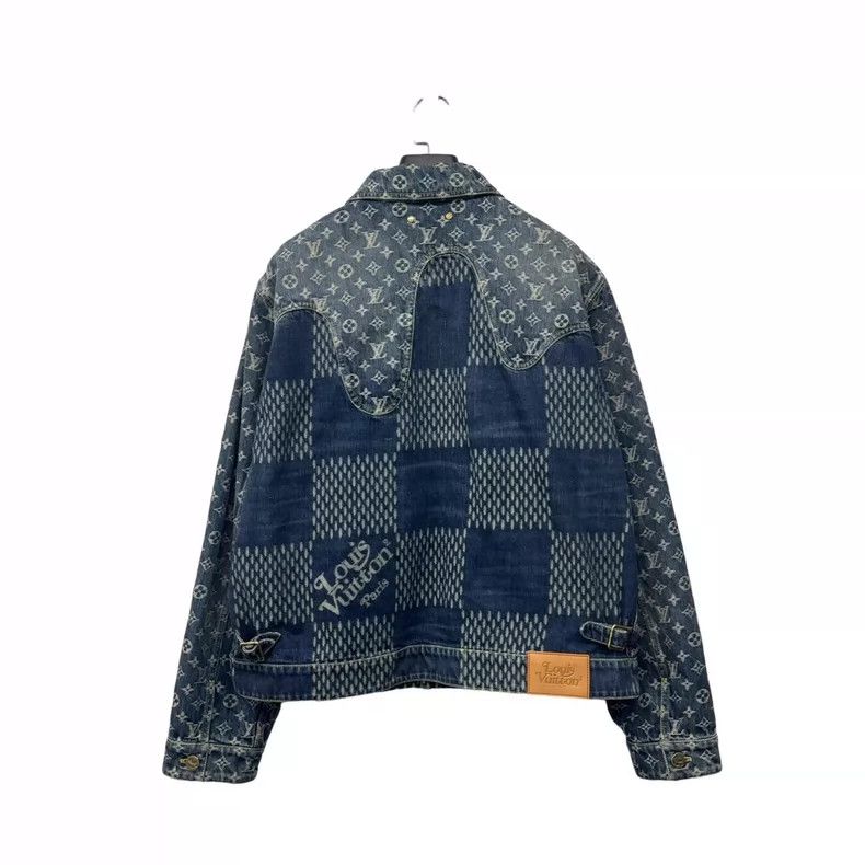 Louis Vuitton Louis Vuitton Nigo Blue Denim Jacket-yf Size US L / EU 52-54 / 3 - 2 Thumbnail