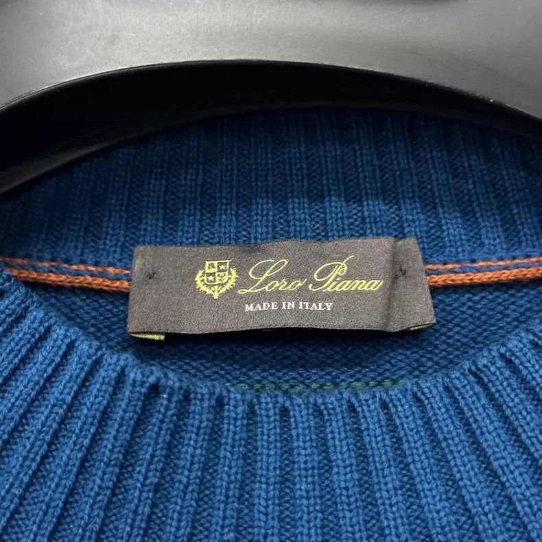 Loro Piana Loro Piana Striped Knit Sweater Size 48-yf Size US L / EU 52-54 / 3 - 4 Thumbnail