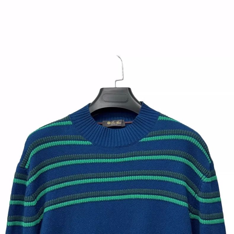 Loro Piana Loro Piana Striped Knit Sweater Size 48-yf Size US L / EU 52-54 / 3 - 3 Thumbnail