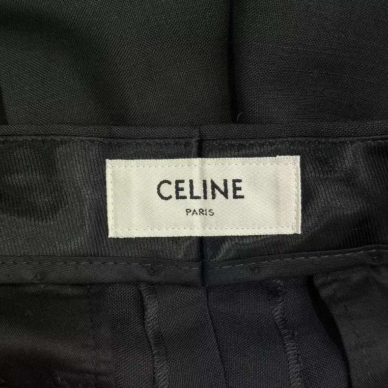 Celine Celine Black Silk Side Stripe Long Pants-yf Size US 36 / EU 52 - 4 Thumbnail