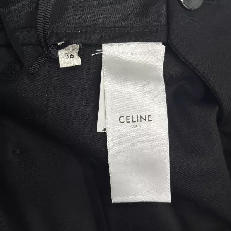 Celine Celine Black Silk Side Stripe Long Pants-yf Size US 36 / EU 52 - 5 Thumbnail