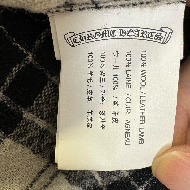 Chrome Hearts Chrome Hearts Flame Check Wool Shirt-yf Size US M / EU 48-50 / 2 - 4 Thumbnail