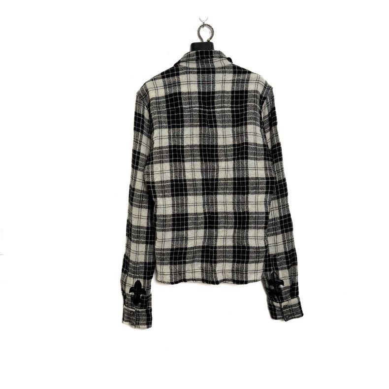 Chrome Hearts Chrome Hearts Flame Check Wool Shirt-yf Size US M / EU 48-50 / 2 - 2 Thumbnail