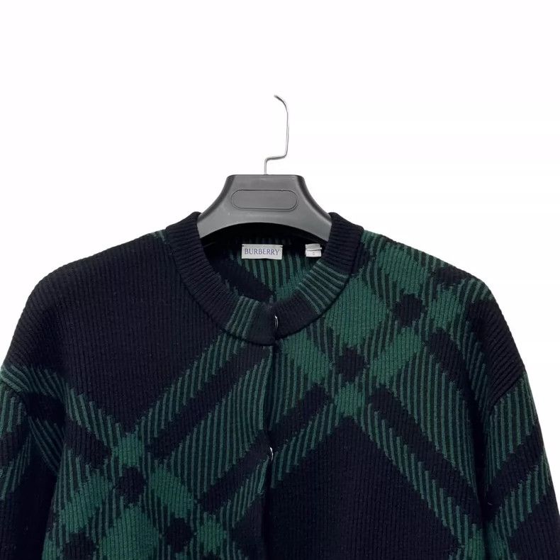 Burberry Burberry Black Green Wool Cardigan S Size-yf Size US S / EU 44-46 / 1 - 3 Thumbnail