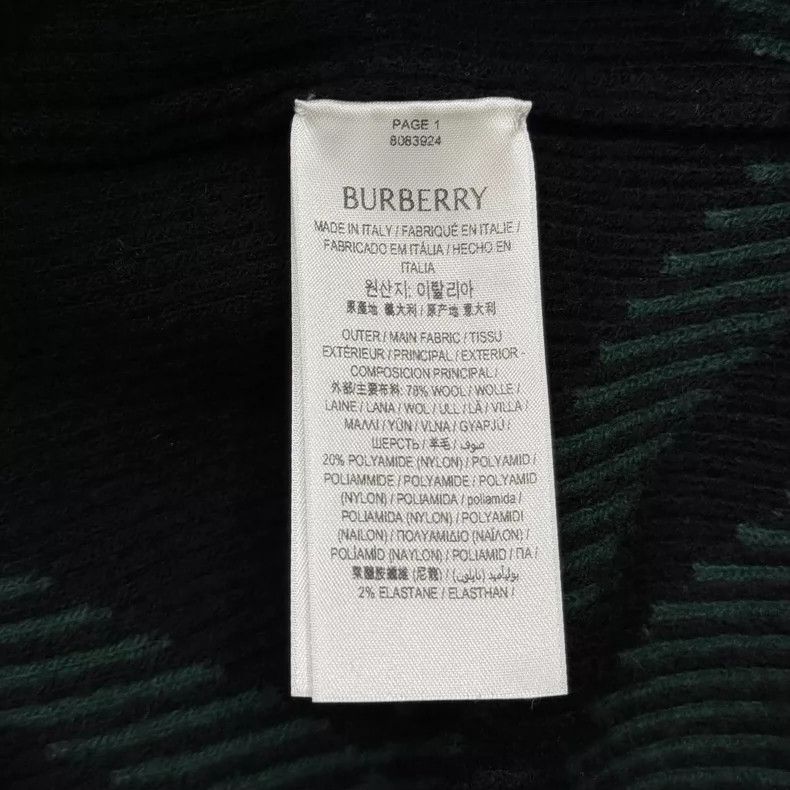 Burberry Burberry Black Green Wool Cardigan S Size-yf Size US S / EU 44-46 / 1 - 5 Thumbnail