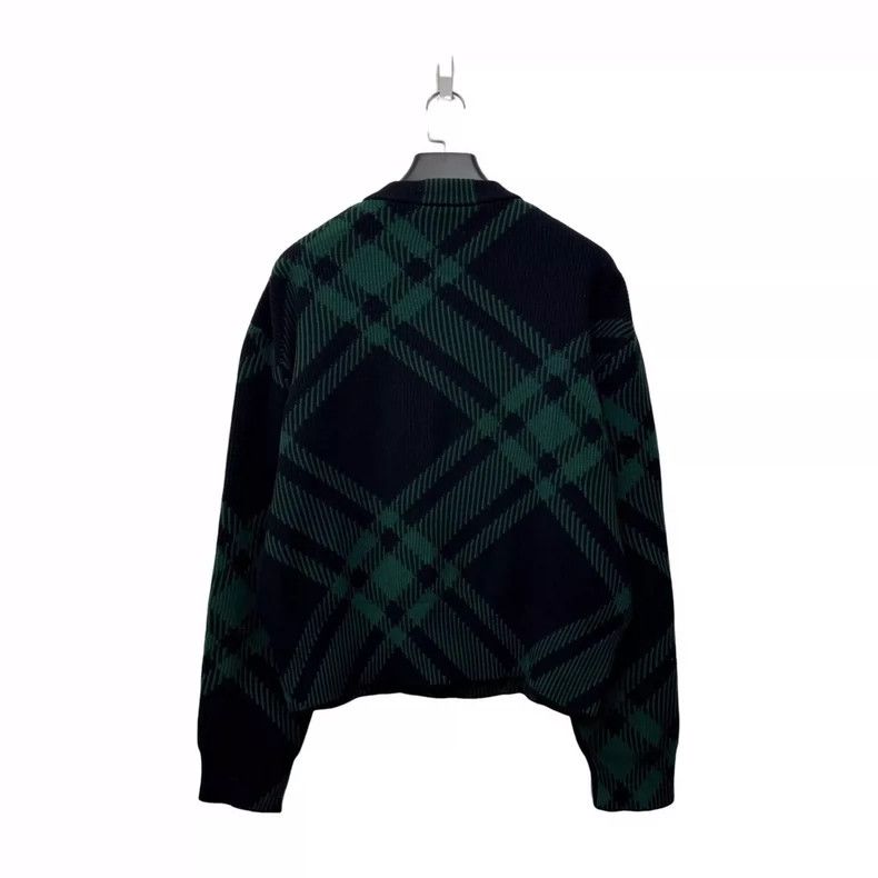 Burberry Burberry Black Green Wool Cardigan S Size-yf Size US S / EU 44-46 / 1 - 2 Thumbnail