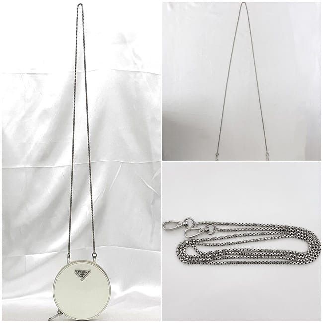 Prada PRADA Shoulder Bag White Leather Size ONE SIZE - 3 Thumbnail