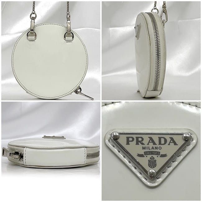 Prada PRADA Shoulder Bag White Leather Size ONE SIZE - 2 Thumbnail