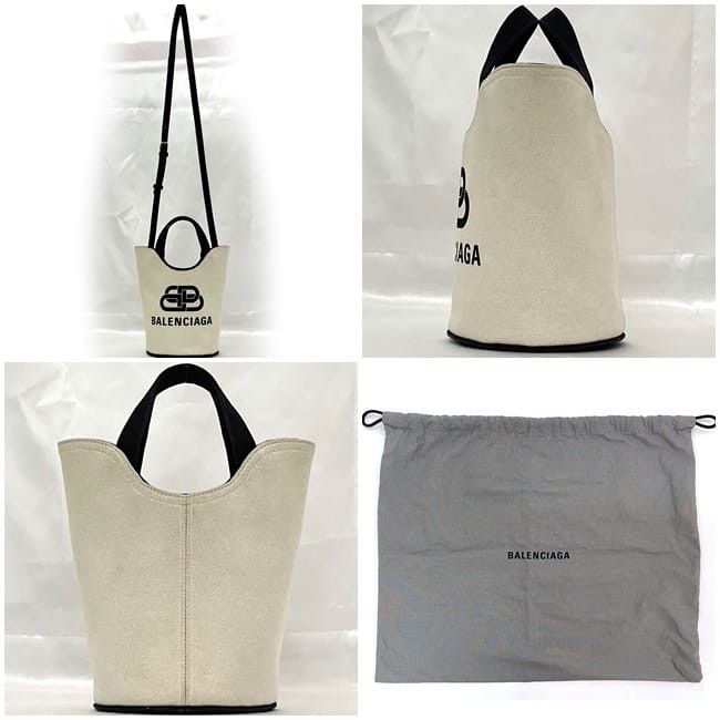 Balenciaga BALENCIAGA Shoulder Bag Neutrals Cotton Size ONE SIZE - 2 Thumbnail