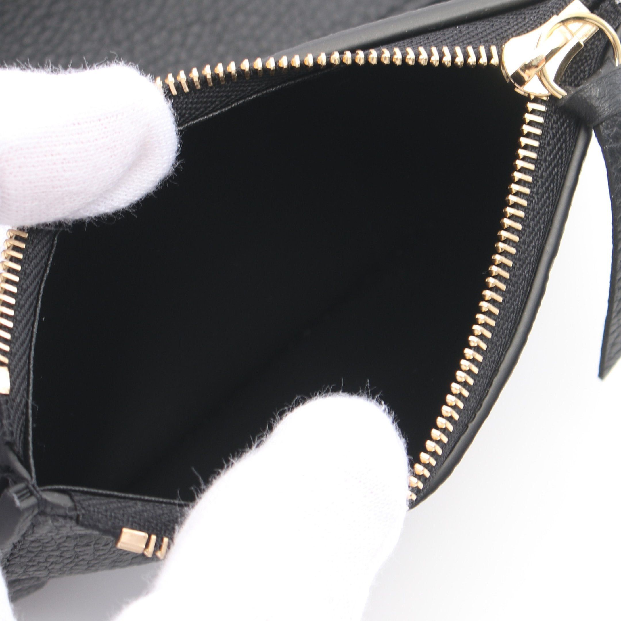 Louis Vuitton Louis Vuitton Portefeuil Victorine Monogram Empreinte Noir Trifold Wallet Leather Black Size ONE SIZE - 5 Thumbnail