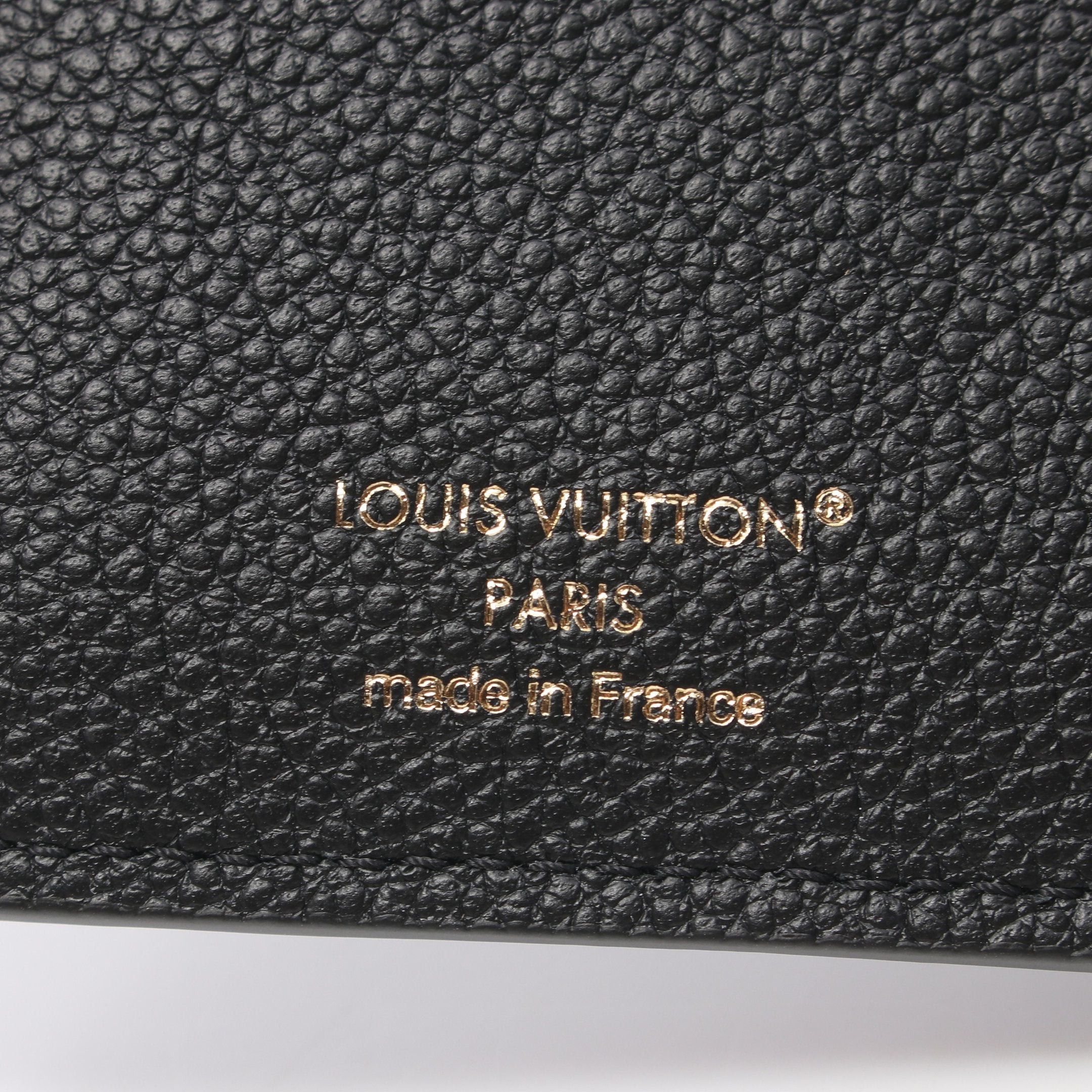 Louis Vuitton Louis Vuitton Portefeuil Victorine Monogram Empreinte Noir Trifold Wallet Leather Black Size ONE SIZE - 4 Thumbnail