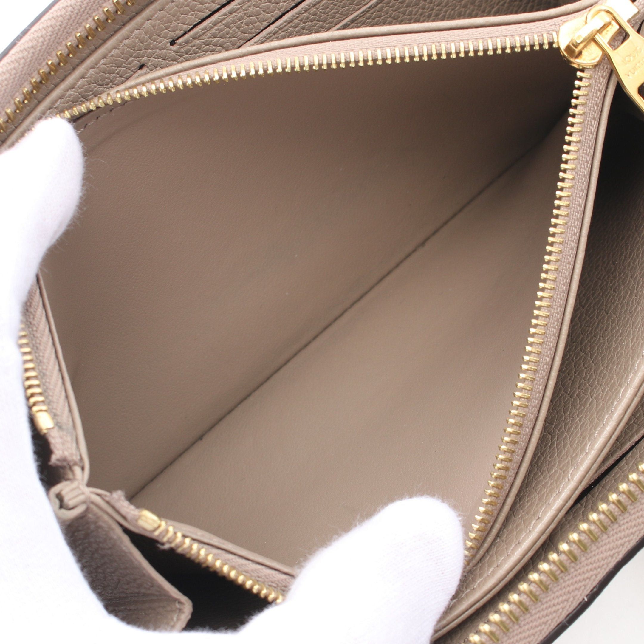 Louis Vuitton Louis Vuitton Zippy Wallet Bicolor Monogram Empreinte Tourterelle Claim Round Zipper Long Leather Gray Beige Ivory Size ONE SIZE - 7 Thumbnail