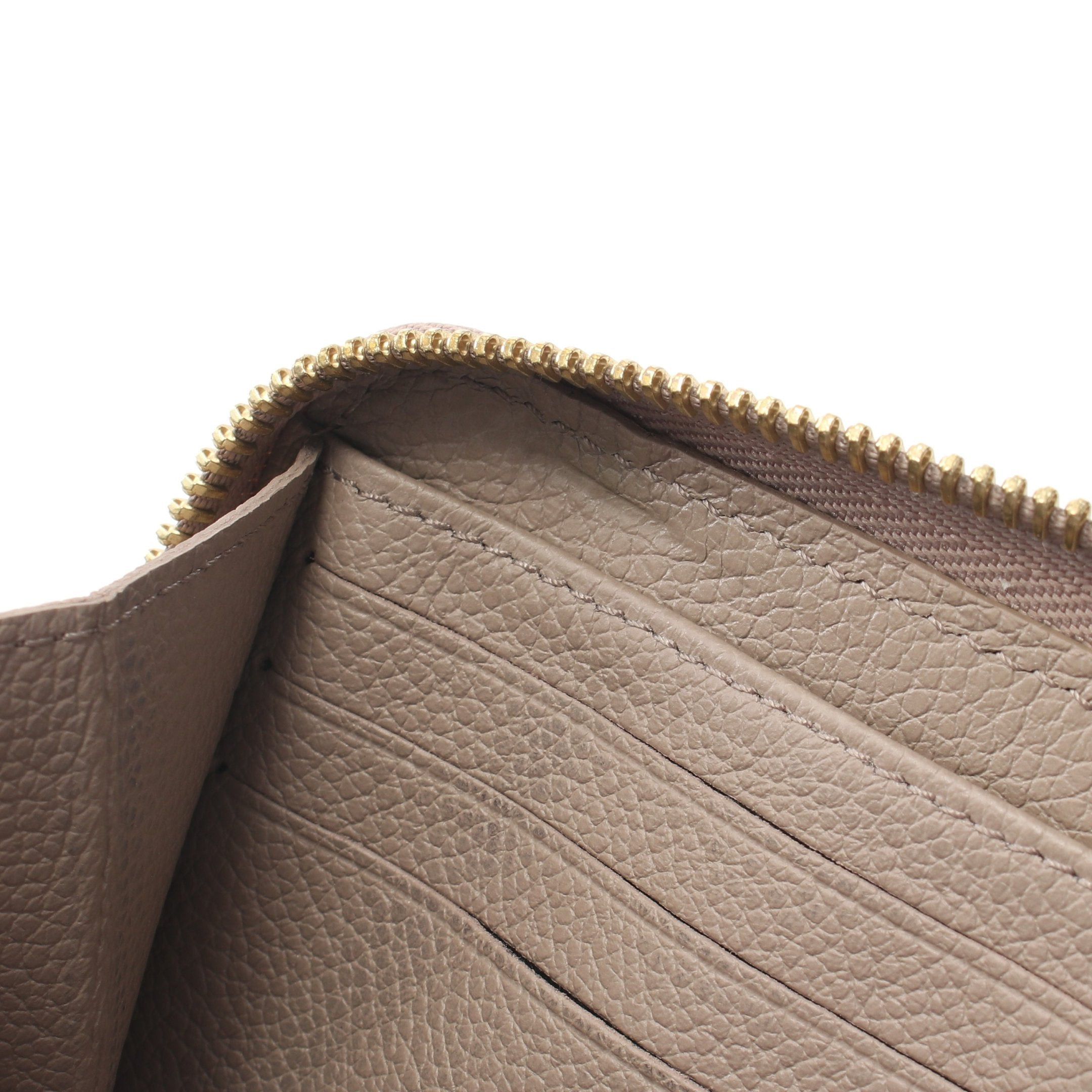 Louis Vuitton Louis Vuitton Zippy Wallet Bicolor Monogram Empreinte Tourterelle Claim Round Zipper Long Leather Gray Beige Ivory Size ONE SIZE - 11 Thumbnail